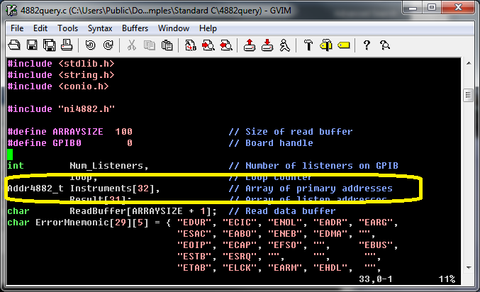 Re-Writing Instrumentation (GPIB) C Program In Eclipse (using MiniGW) in Windows 7-addr4882_error-png