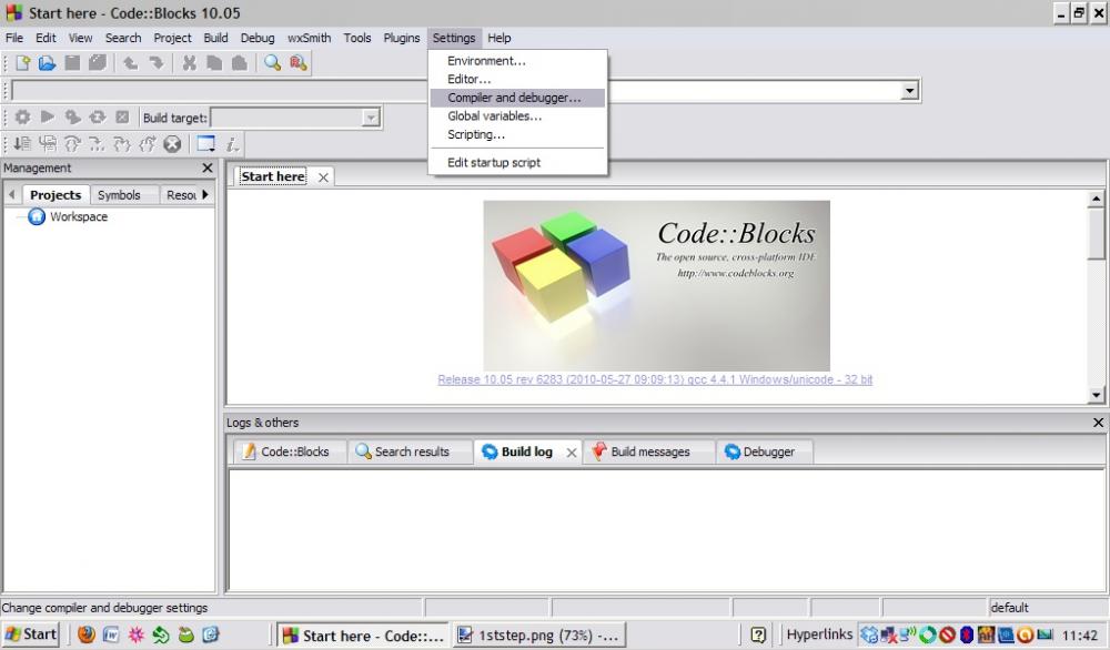 Code::Blocks run problem-2ndstep-jpg