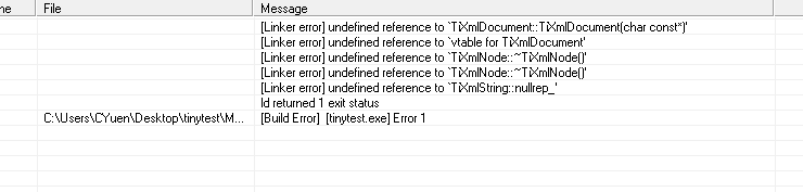 problem with loading tinyXML-tinytest-error-png