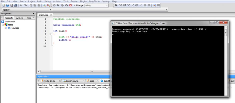 A Beginner's Inquiry: Missing output &quot;Hello World!&quot; in Code blocks compiler-picture1-jpg