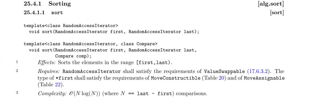 memory complexity of std::sort-sortcomp-jpg