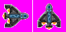 Calculating enemy sprite direction vector to face player-spaceship-png
